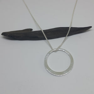 Planished Circle Necklace